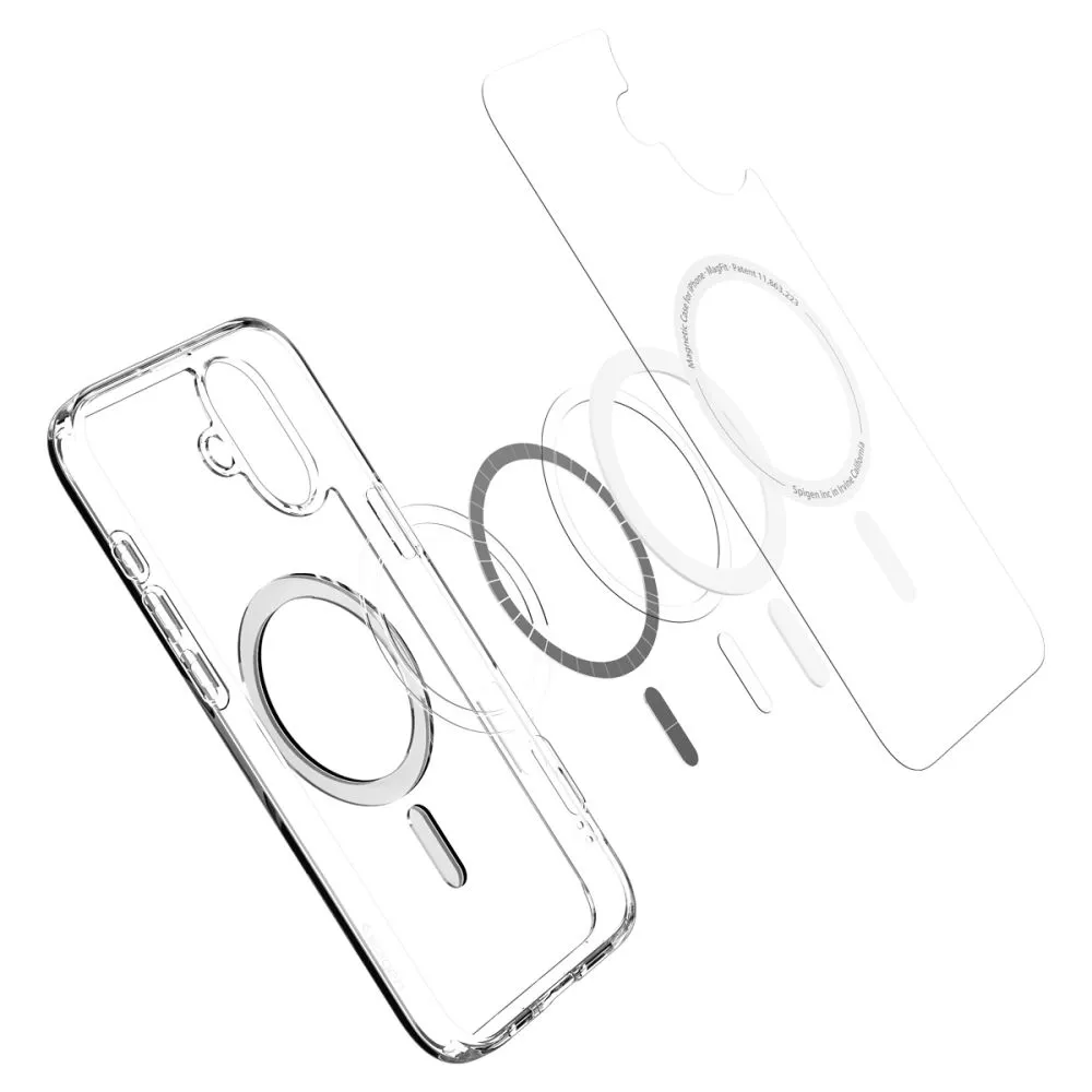 Apple iPhone 16 vāciņš caurspīdīgs SPIGEN ULTRA HYBRID MAG MAGSAFE