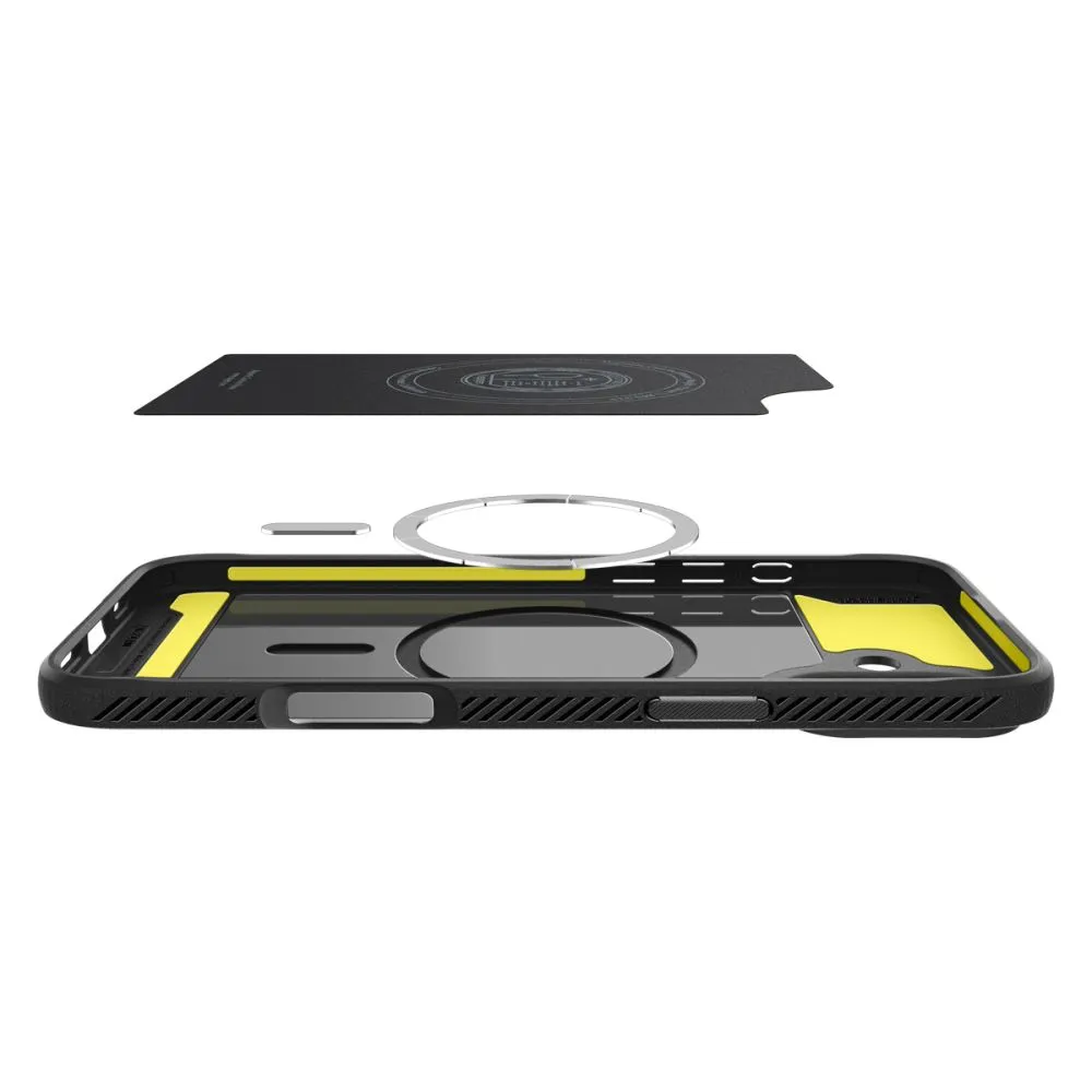 Apple iPhone 16 vāciņš melns SPIGEN RUGGED ARMOR MAG MAGSAFE