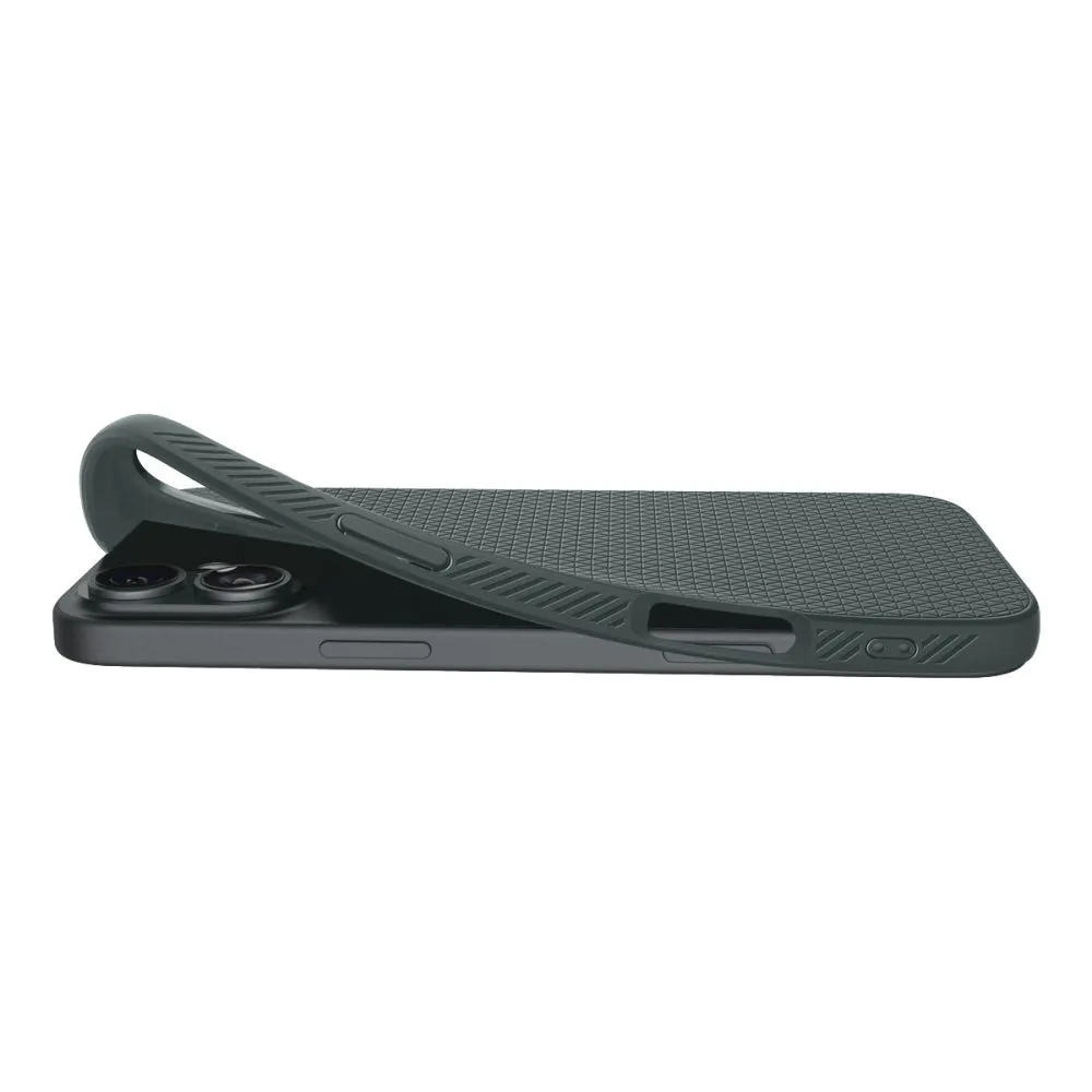 Apple iPhone 16 skal grön SPIGEN LIQUID AIR