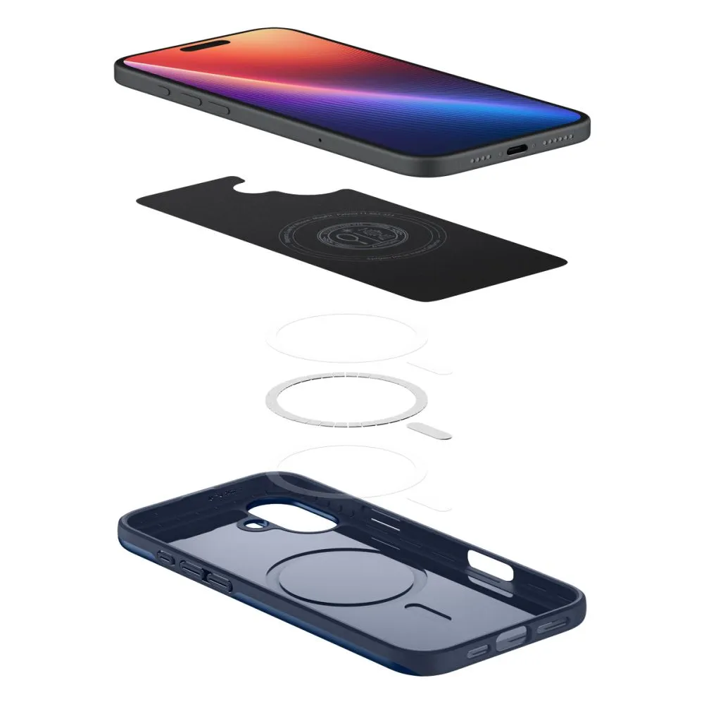 Apple iPhone 16 vāciņš zils SPIGEN THIN FIT MAG MAGSAFE