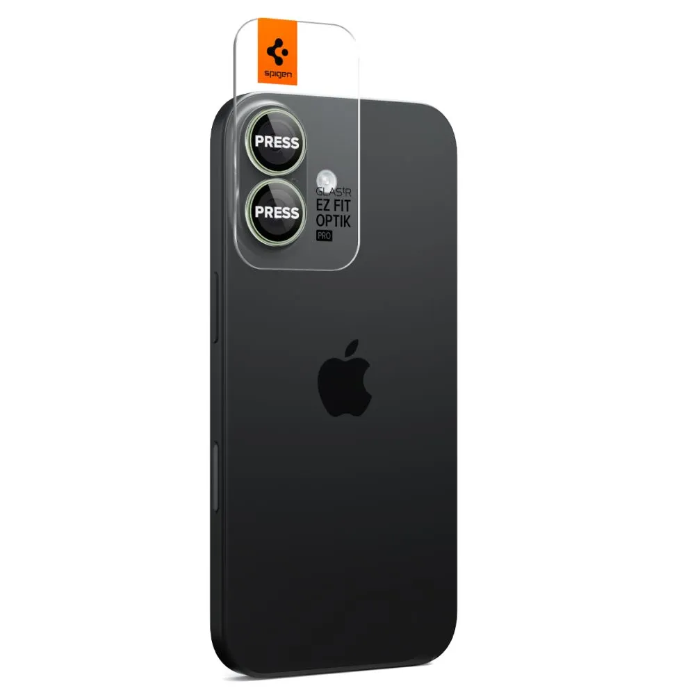 Apple iPhone 16 apsauginis stiklas  SPIGEN OPTIK PRO GLAS.TR ”EZ FIT” CAMERA PROTECTOR 2-PACK