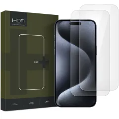 iPhone iPhone 16 apsauginis stiklas HOFI GLASS PRO+ 2-PACK Apple iPhone 16
