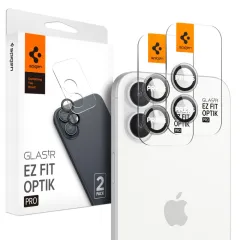iPhone iPhone 16 apsauginis stiklas SPIGEN OPTIK PRO GLAS.TR ”EZ FIT” CAMERA PROTECTOR 2-PACK Apple iPhone 16