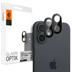iPhone iPhone 16 apsauginis stiklas SPIGEN OPTIK GLAS.TR CAMERA PROTECTOR 2-PACK Apple iPhone 16