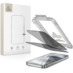 iPhone iPhone 16 apsauginis stiklas TECH-PROTECT QUICK SET SPY+ PRIVACY 2-PACK Apple iPhone 16