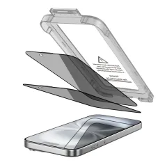 Apple iPhone 16 apsauginis stiklas  TECH-PROTECT QUICK SET SPY+ PRIVACY 2-PACK