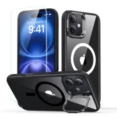 iPhone iPhone 16 vāciņš ESR CLASSIC HYBRID KICKSTAND HALOLOCK MAGSAFE & TEMPERED GLASS Apple iPhone 16