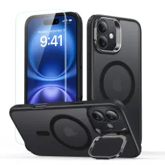 iPhone iPhone 16 vāciņš ESR CLASSIC HYBRID KICKSTAND HALOLOCK MAGSAFE & TEMPERED GLASS Apple iPhone 16