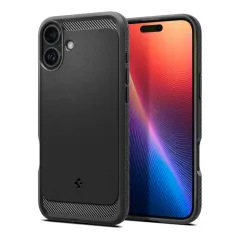Apple iPhone 16 чехол черный SPIGEN RUGGED ARMOR MAG MAGSAFE