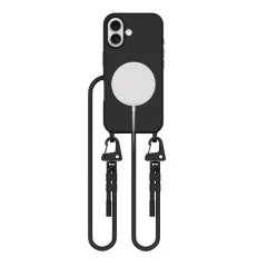 Apple iPhone 16 vāciņš melns TECH-PROTECT MAGNECKLACE MAGSAFE