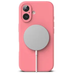 Apple iPhone 16 vāciņš rozā RINGKE SILICONE MAGNETIC MAGSAFE
