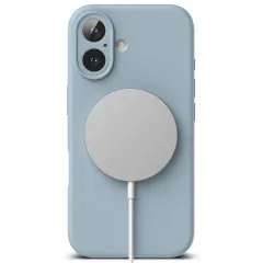 Apple iPhone 16 vāciņš zils RINGKE SILICONE MAGNETIC MAGSAFE