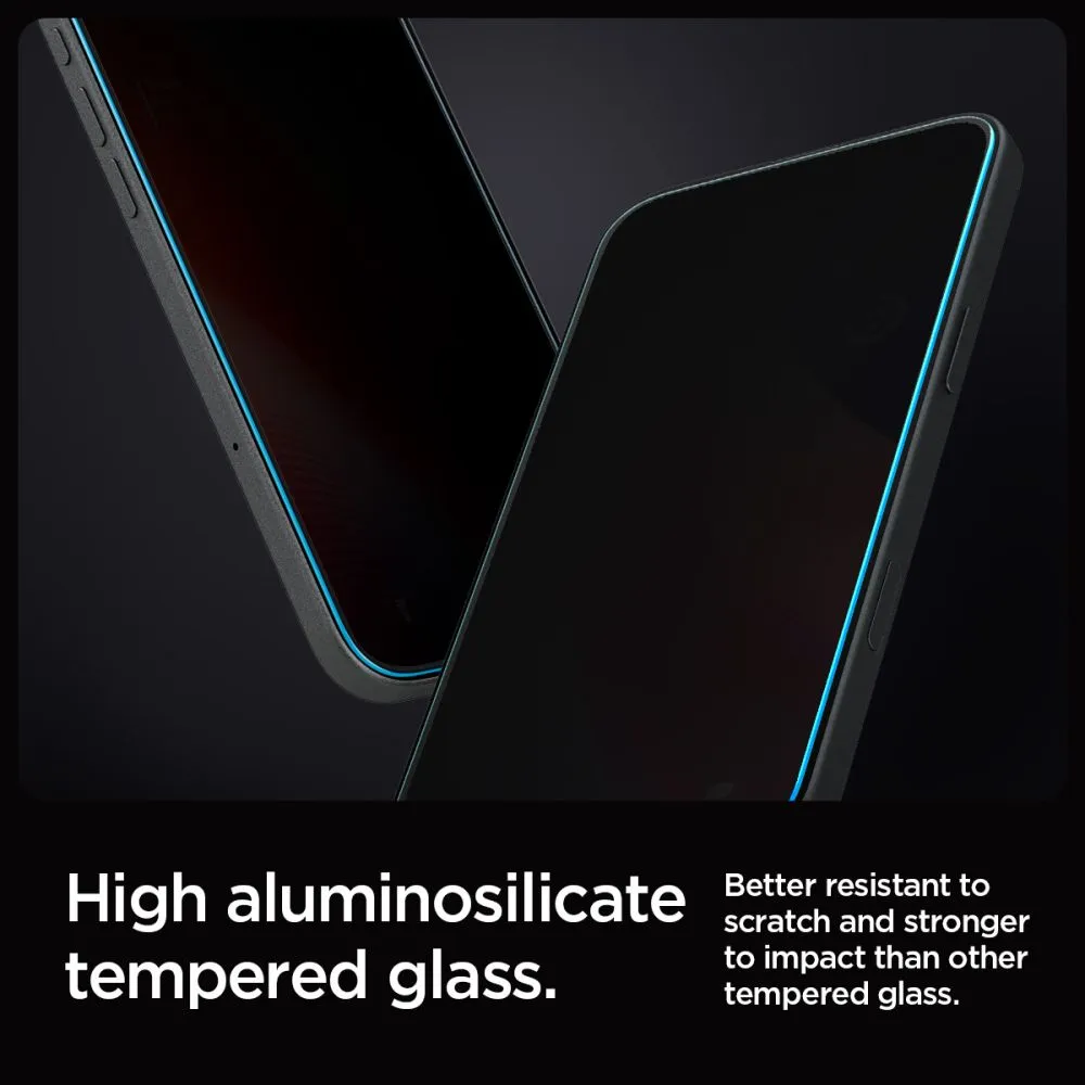 Apple iPhone 16 Pro panssarilasi  SPIGEN GLAS.TR ”EZ FIT” PRIVACY 2-PACK