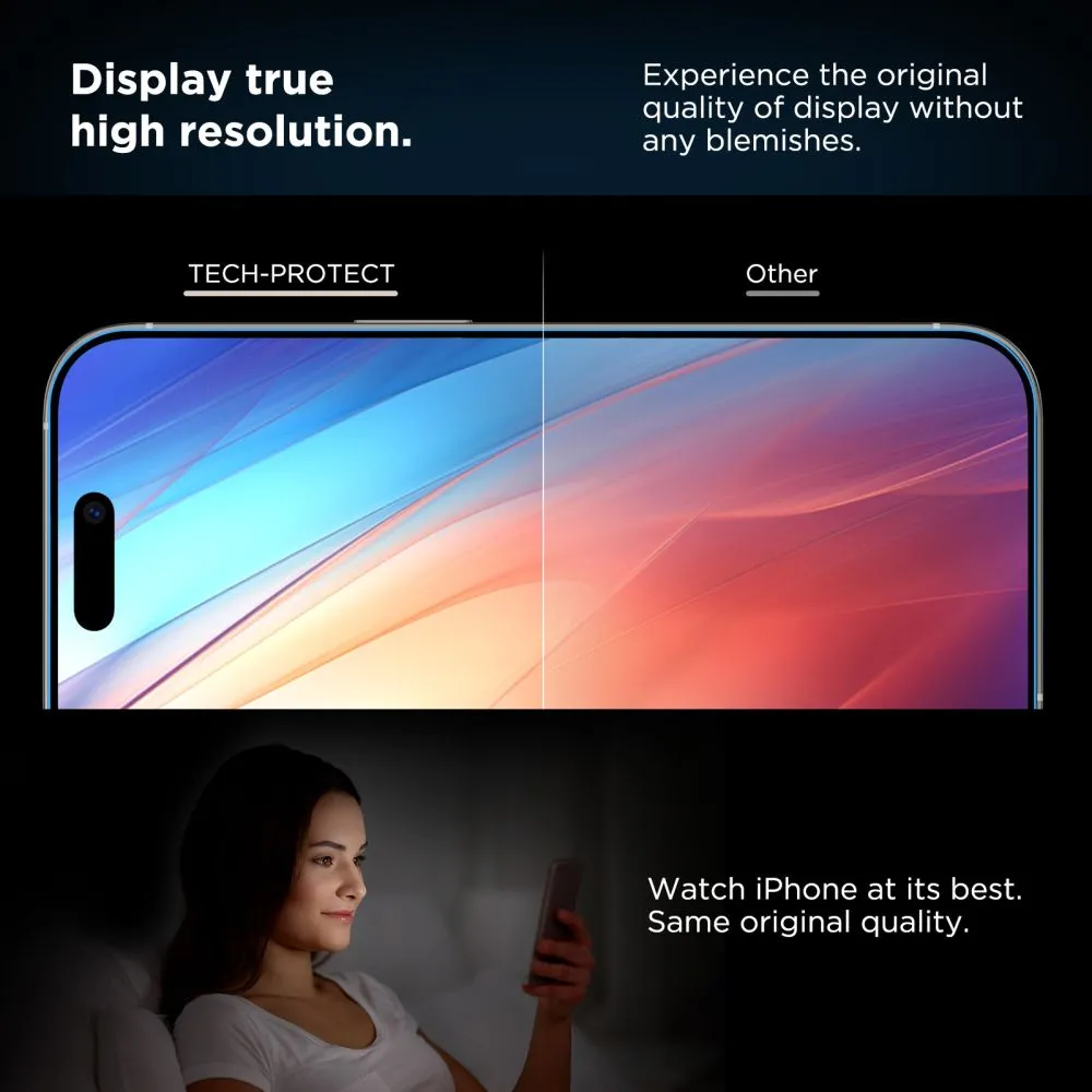 Apple iPhone 16 Pro panssarilasi  TECH-PROTECT QUICK SET+ 2-PACK