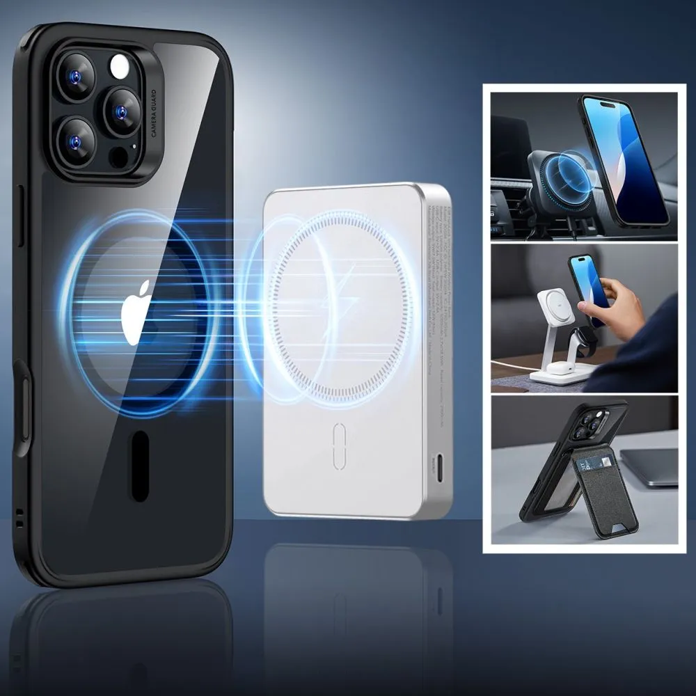 Apple iPhone 16 Pro vāciņš  ESR CLASSIC HYBRID HALOLOCK MAGSAFE & TEMPERED GLASS