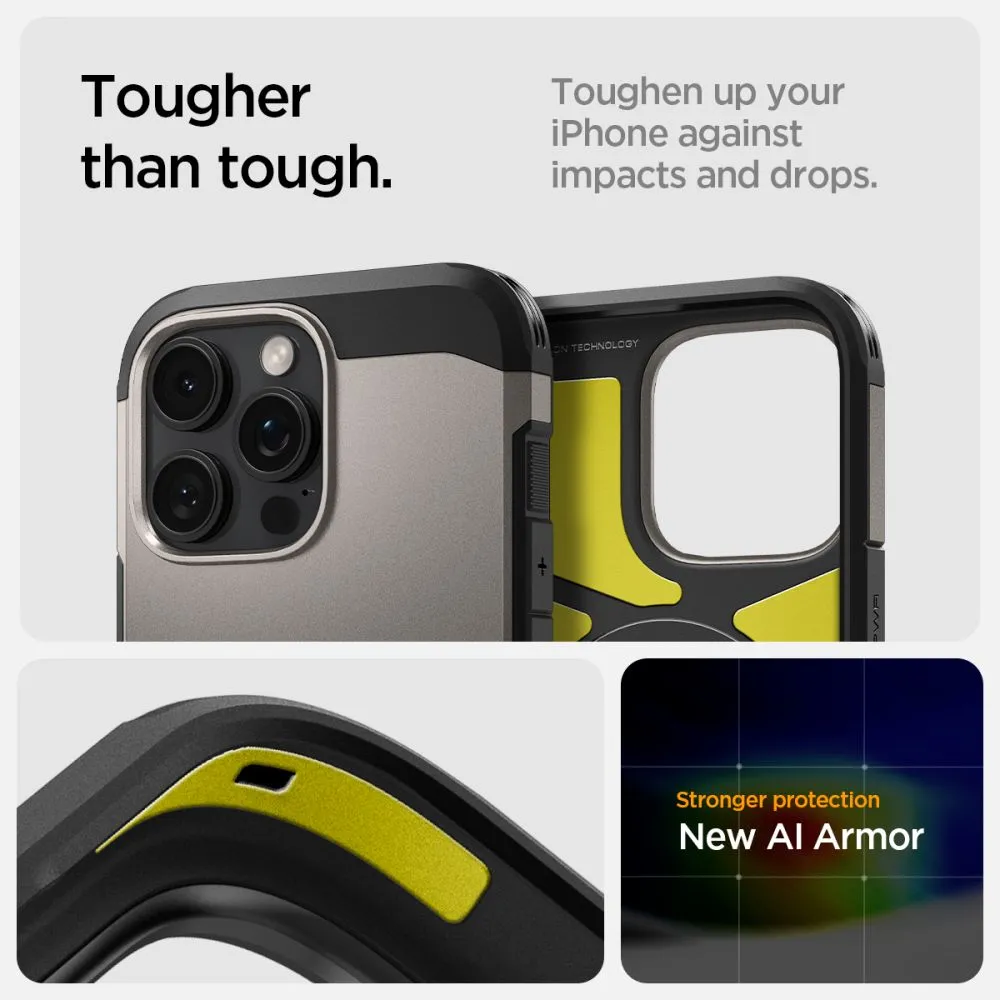Apple iPhone 16 Pro vāciņš  SPIGEN TOUGH ARMOR MAG MAGSAFE