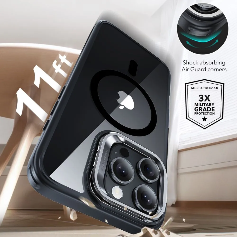 Apple iPhone 16 Pro vāciņš  ESR CLASSIC HYBRID KICKSTAND HALOLOCK MAGSAFE & TEMPERED GLASS