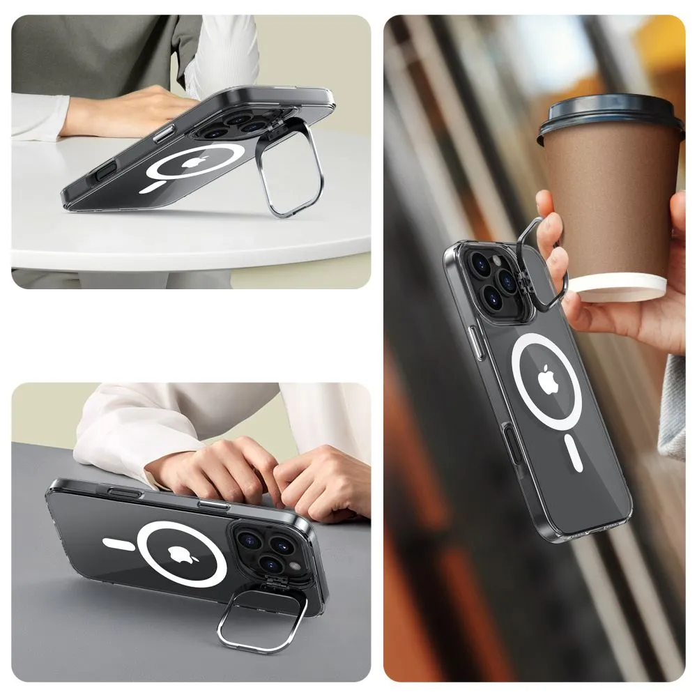 Apple iPhone 16 Pro vāciņš caurspīdīgs TECH-PROTECT MAGSTAND MAGSAFE