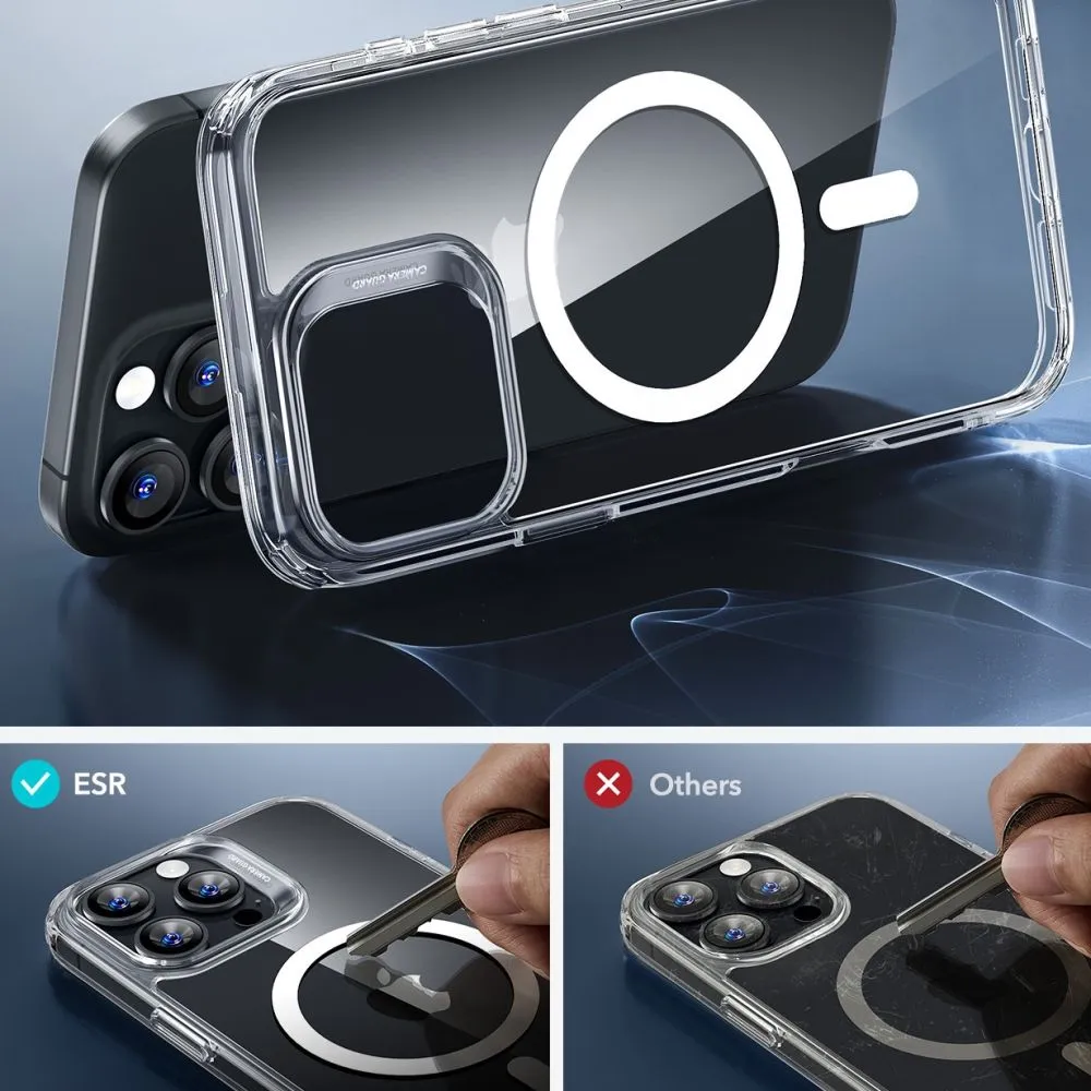 Apple iPhone 16 Pro vāciņš caurspīdīgs ESR CLASSIC HYBRID HALOLOCK MAGSAFE & TEMPERED GLASS
