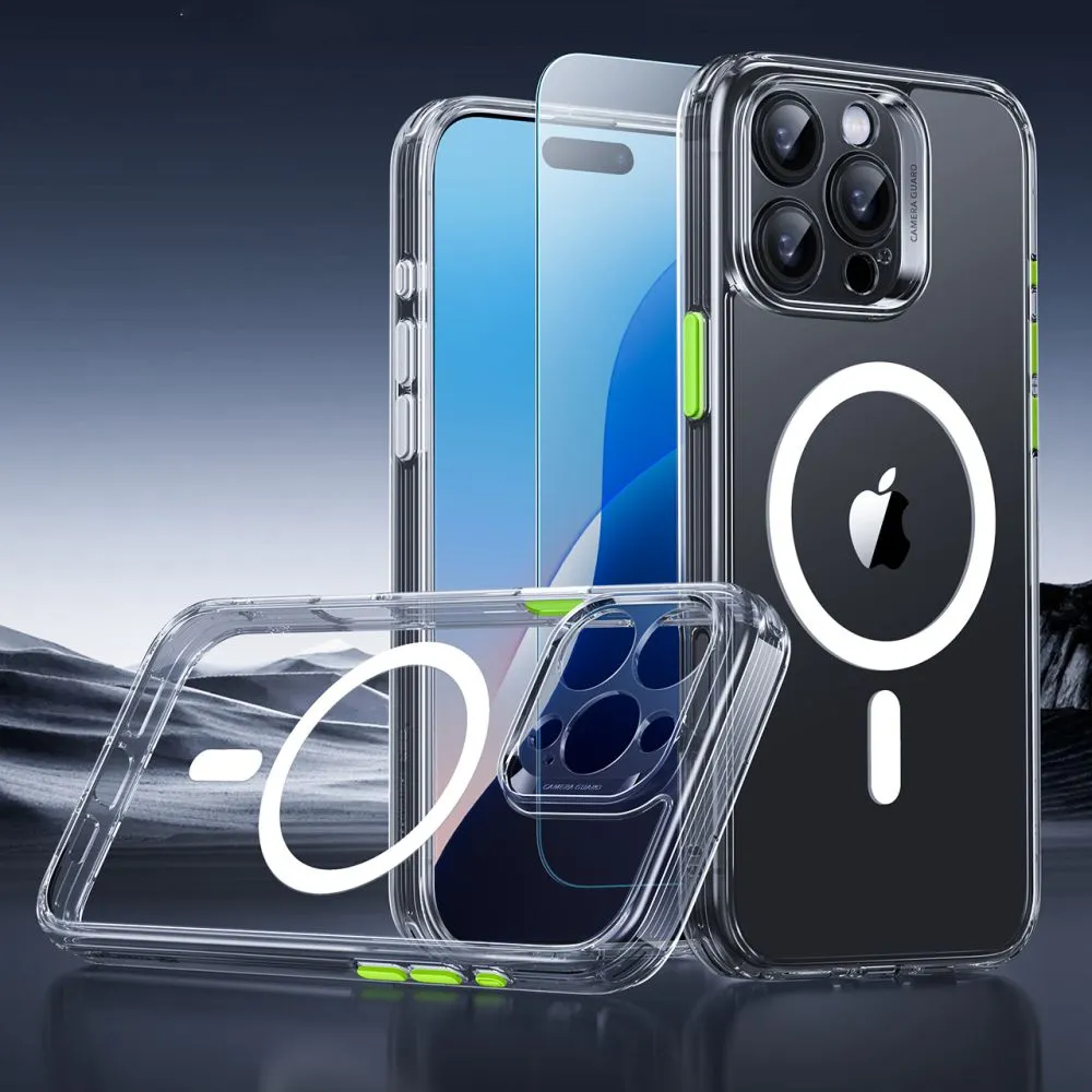 Apple iPhone 16 Pro vāciņš caurspīdīgs ESR CLASSIC PRO SET HALOLOCK MAGSAFE