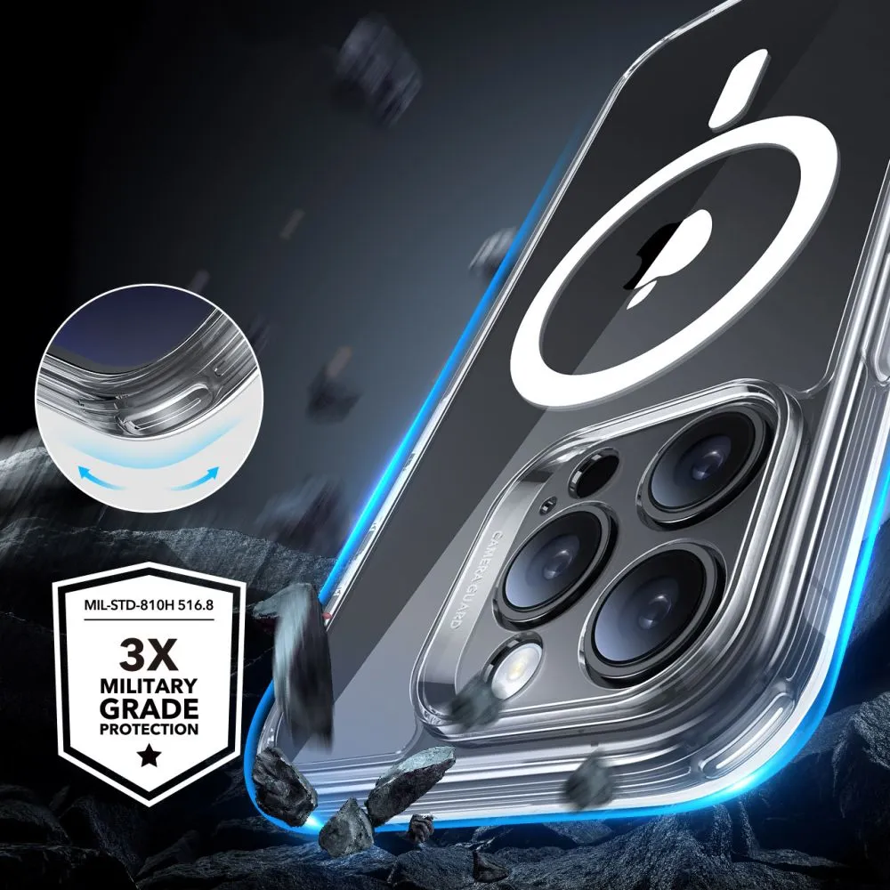Apple iPhone 16 Pro vāciņš caurspīdīgs ESR CLASSIC PRO SET HALOLOCK MAGSAFE