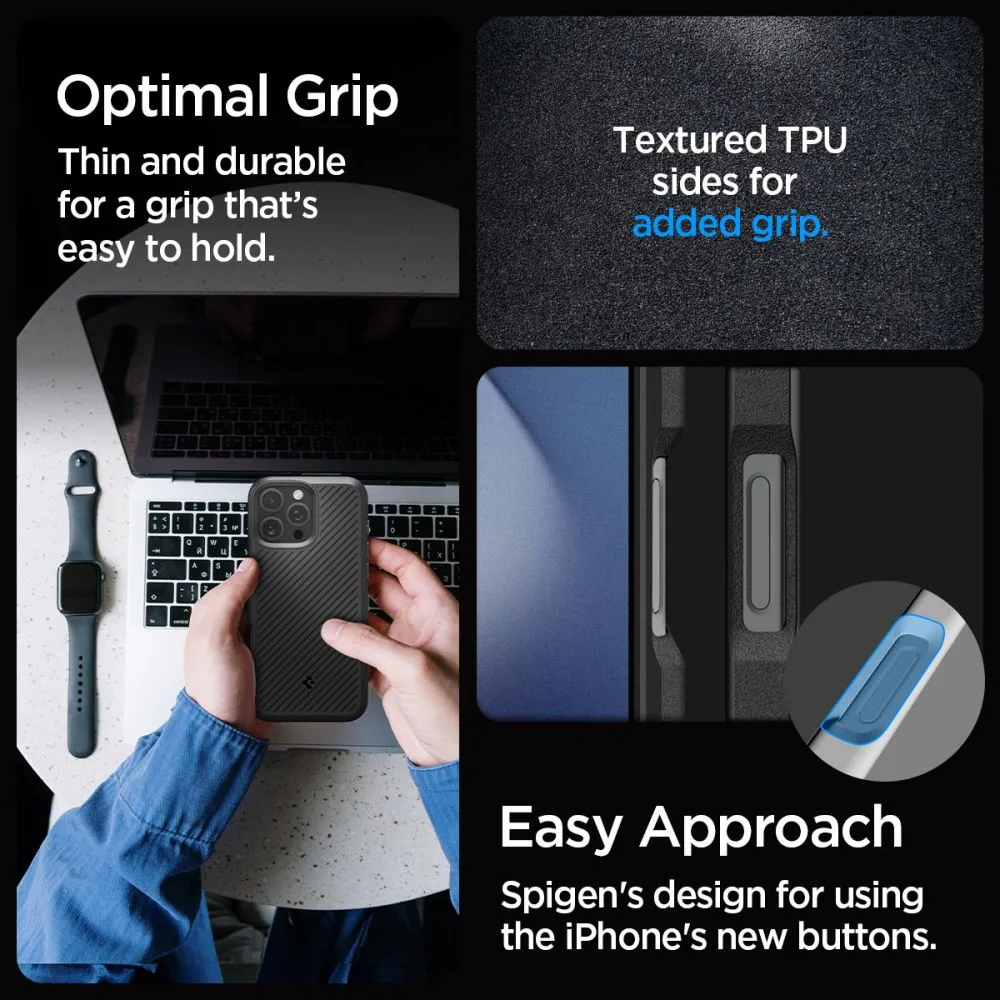 Apple iPhone 16 Pro vāciņš melns SPIGEN CORE ARMOR
