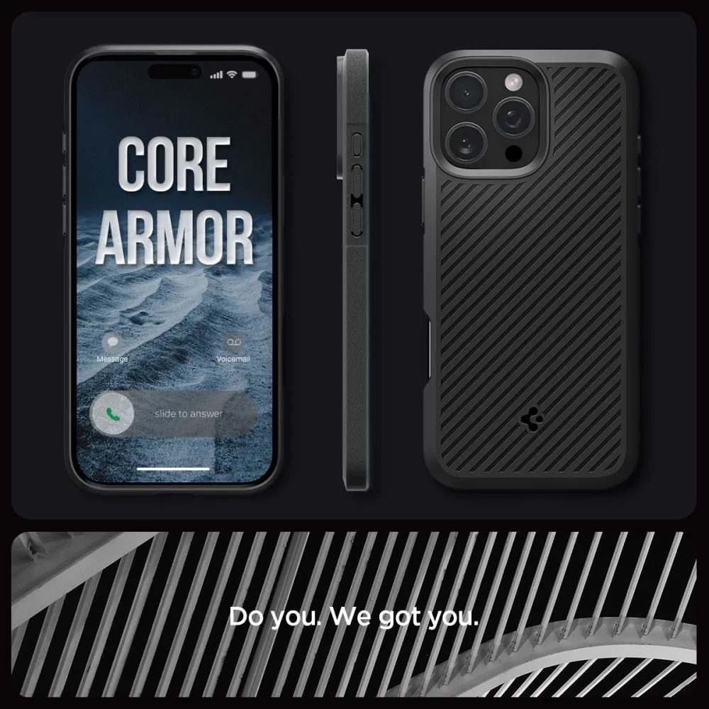 Apple iPhone 16 Pro vāciņš melns SPIGEN CORE ARMOR