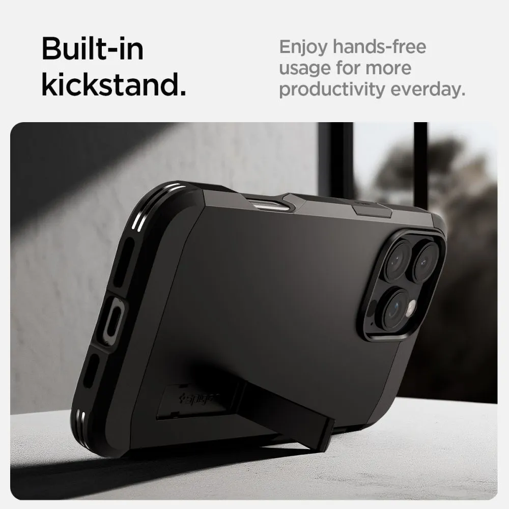 Apple iPhone 16 Pro vāciņš melns SPIGEN TOUGH ARMOR MAG MAGSAFE