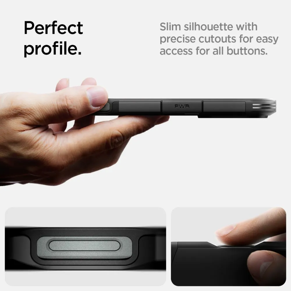 Apple iPhone 16 Pro vāciņš melns SPIGEN TOUGH ARMOR MAG MAGSAFE