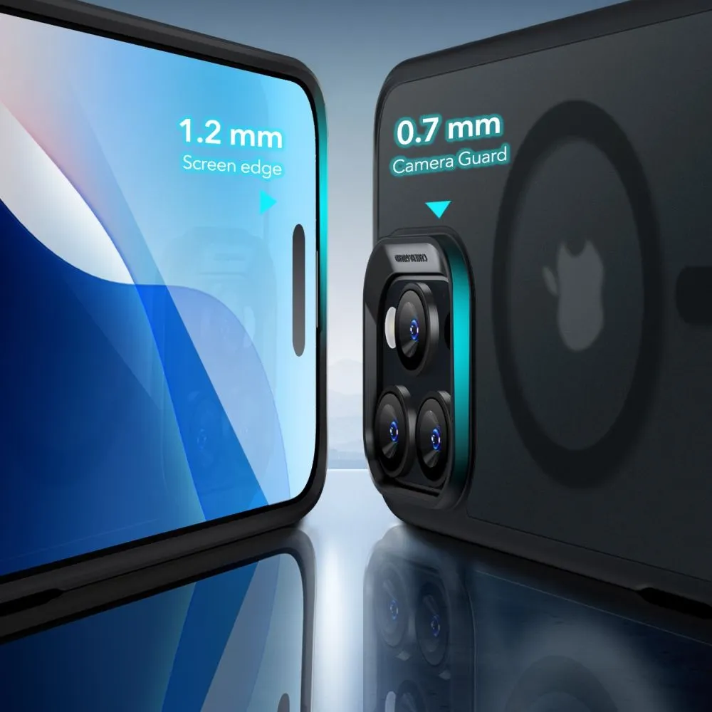 Apple iPhone 16 Pro vāciņš melns ESR CLASSIC HYBRID HALOLOCK MAGSAFE & TEMPERED GLASS