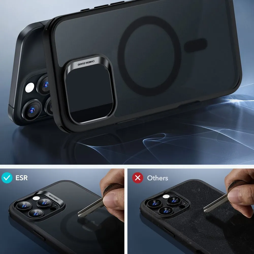 Apple iPhone 16 Pro vāciņš melns ESR CLASSIC HYBRID HALOLOCK MAGSAFE & TEMPERED GLASS