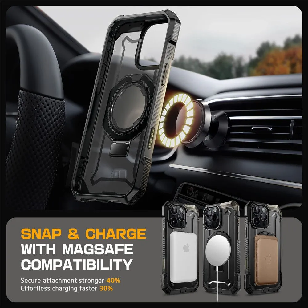 Apple iPhone 16 Pro vāciņš melns SUPCASE UB GRIP MAG MAGSAFE