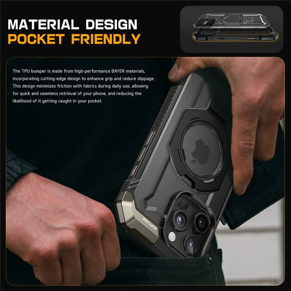 Apple iPhone 16 Pro vāciņš melns SUPCASE UB GRIP MAG MAGSAFE