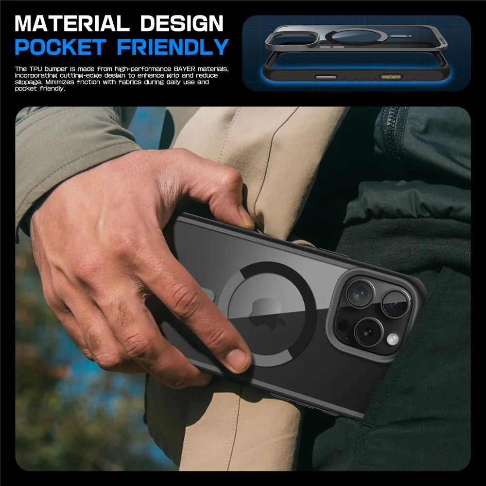 Apple iPhone 16 Pro vāciņš melns SUPCASE UB MAG MAGSAFE