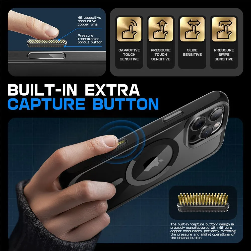 Apple iPhone 16 Pro vāciņš melns SUPCASE UB MAG MAGSAFE