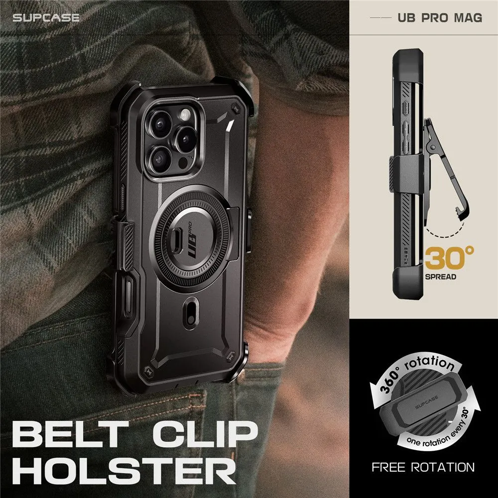 Apple iPhone 16 Pro vāciņš melns SUPCASE UB PRO MAG MAGSAFE
