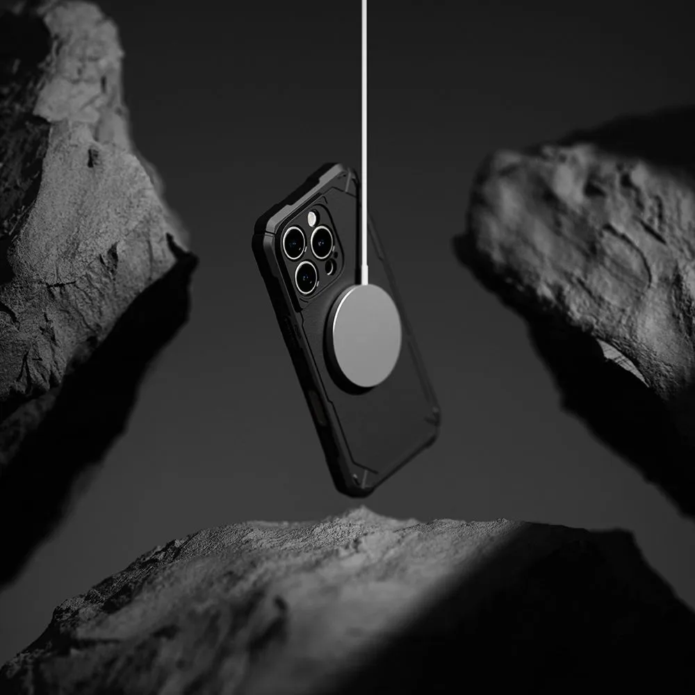 Apple iPhone 16 Pro vāciņš melns RINGKE RUGGED GEAR MAGNETIC MAGSAFE