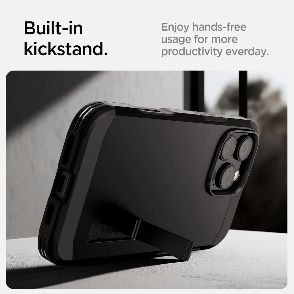 Apple iPhone 16 Pro skal svart SPIGEN TOUGH ARMOR ”T” MAG MAGSAFE