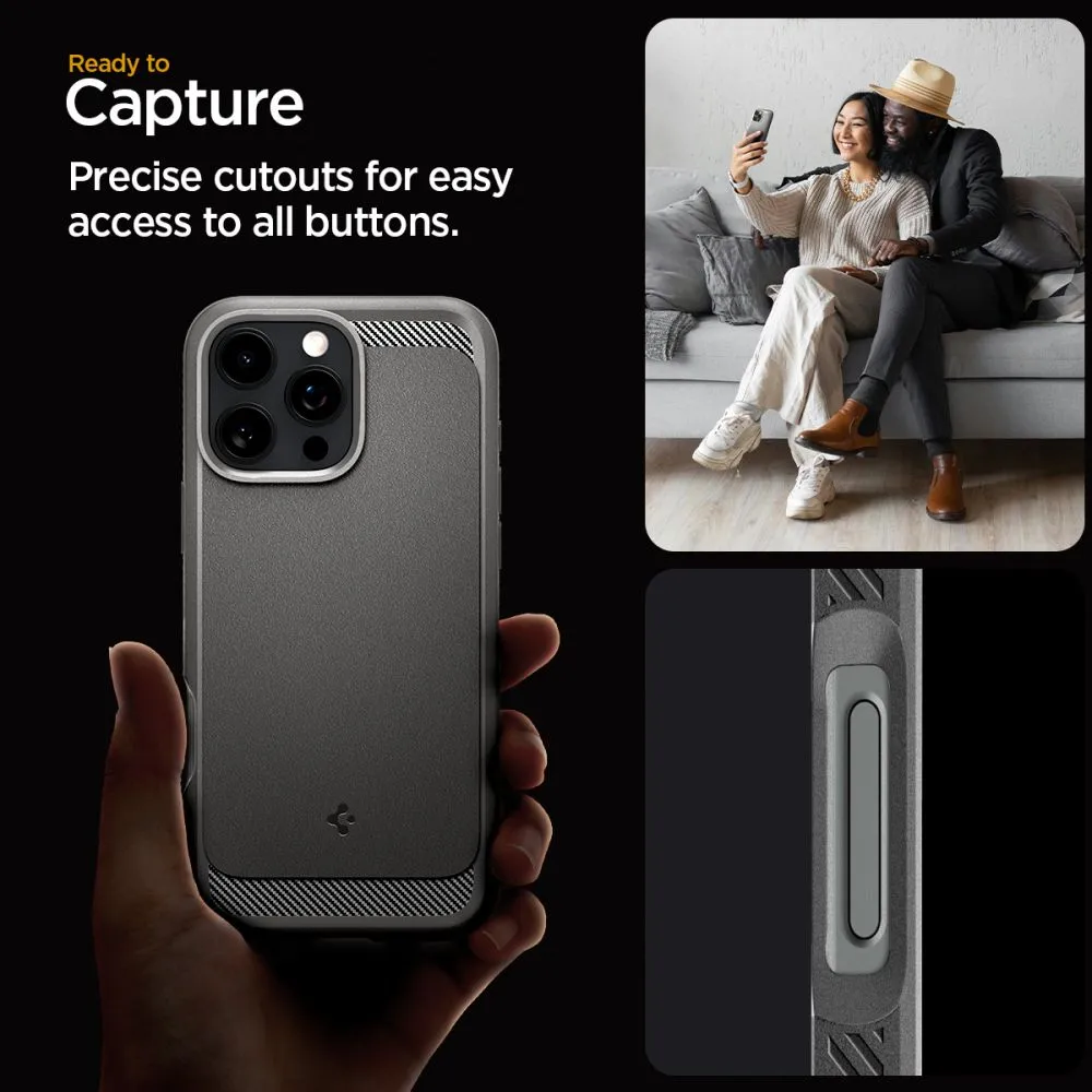 Apple iPhone 16 Pro vāciņš pelēks SPIGEN RUGGED ARMOR MAG MAGSAFE
