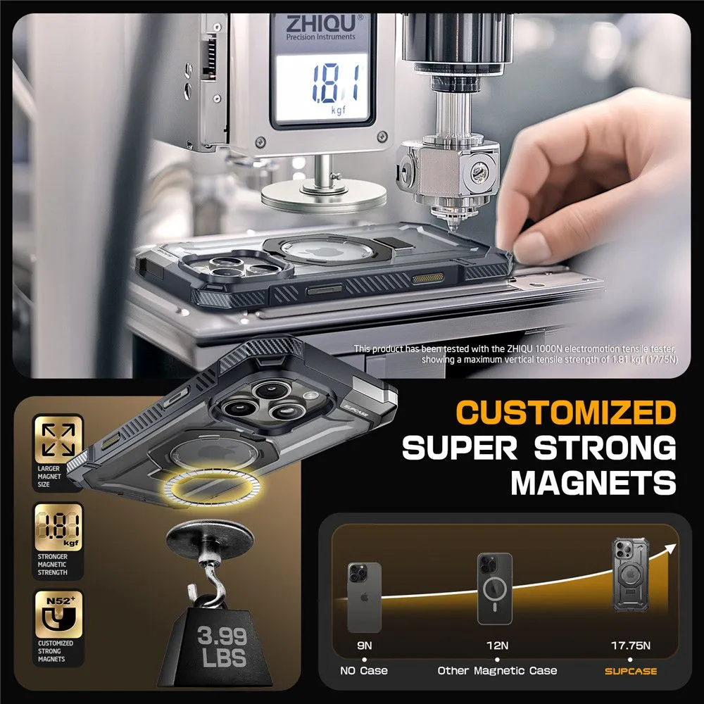 Apple iPhone 16 Pro vāciņš pelēks SUPCASE UB GRIP MAG MAGSAFE