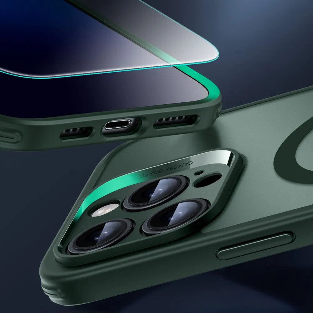 Apple iPhone 16 Pro vāciņš zaļš ESR CLASSIC PRO SET HALOLOCK MAGSAFE