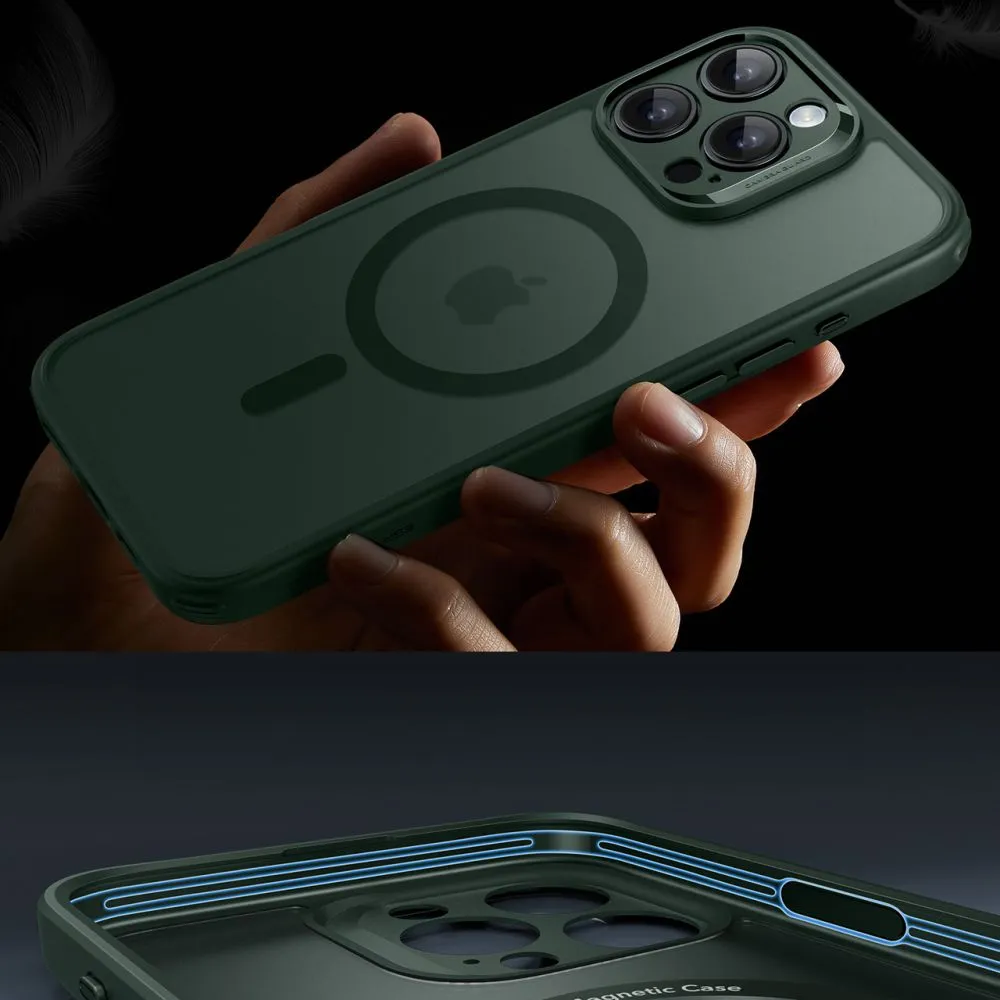 Apple iPhone 16 Pro vāciņš zaļš ESR CLASSIC PRO SET HALOLOCK MAGSAFE
