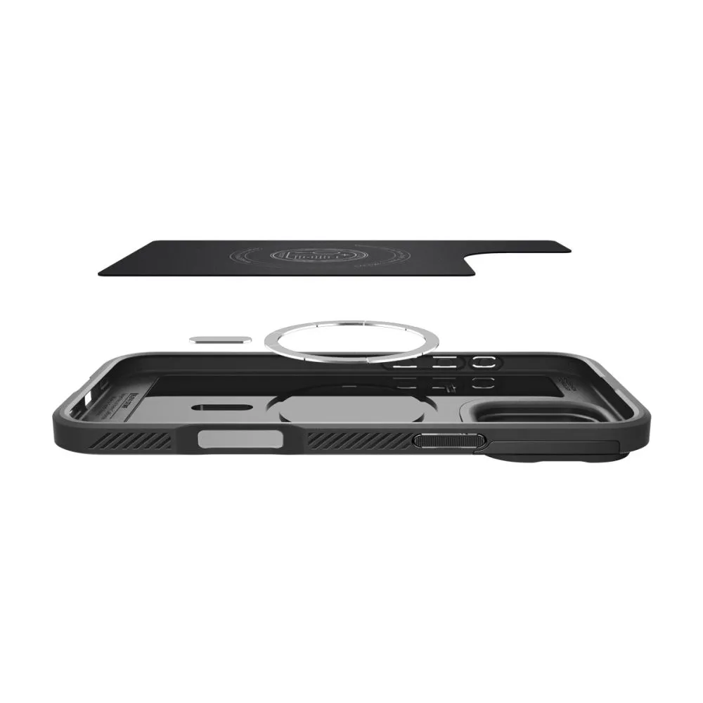 Apple iPhone 16 Pro vāciņš melns SPIGEN OPTIK ARMOR MAG MAGSAFE
