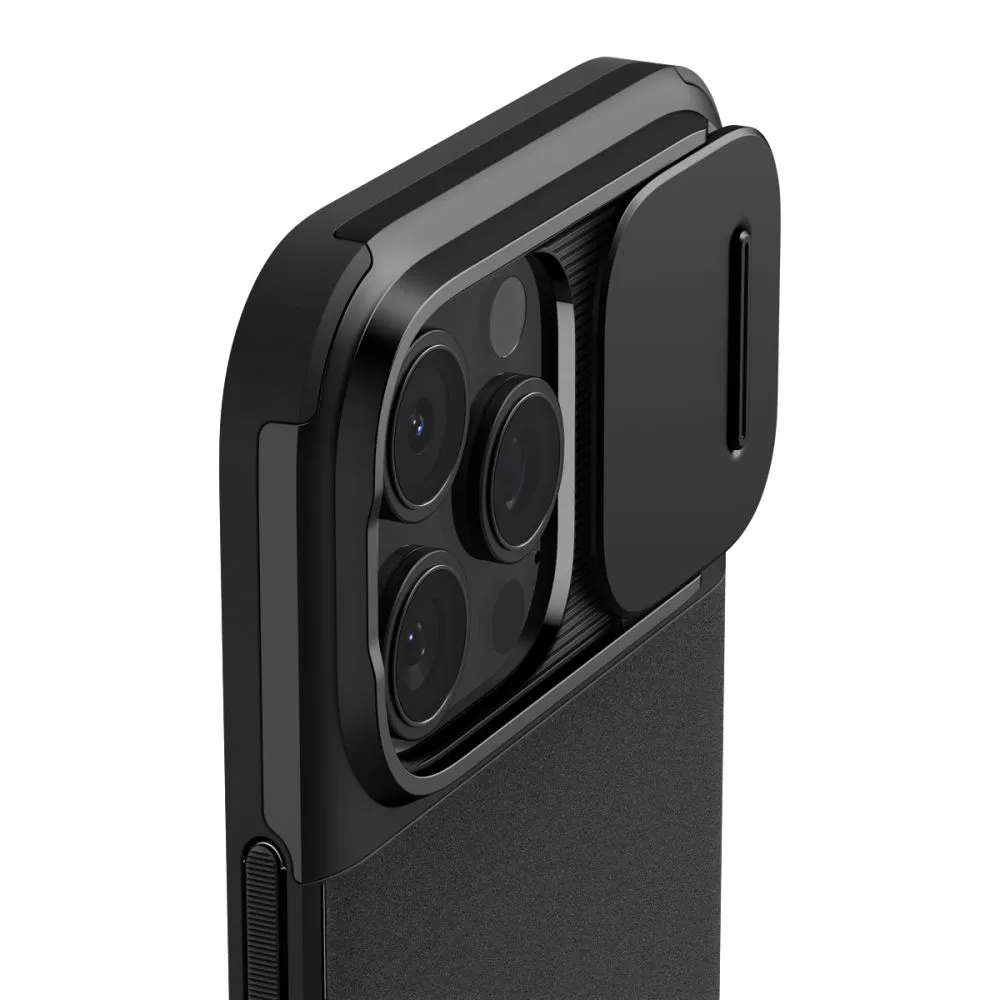 Apple iPhone 16 Pro vāciņš melns SPIGEN OPTIK ARMOR MAG MAGSAFE