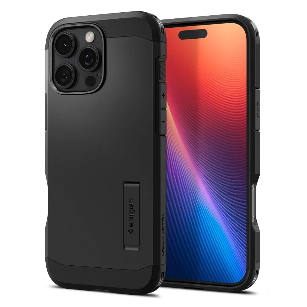 Apple iPhone 16 Pro vāciņš melns SPIGEN TOUGH ARMOR MAG MAGSAFE