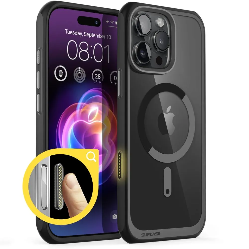 Apple iPhone 16 Pro vāciņš melns SUPCASE UB MAG MAGSAFE