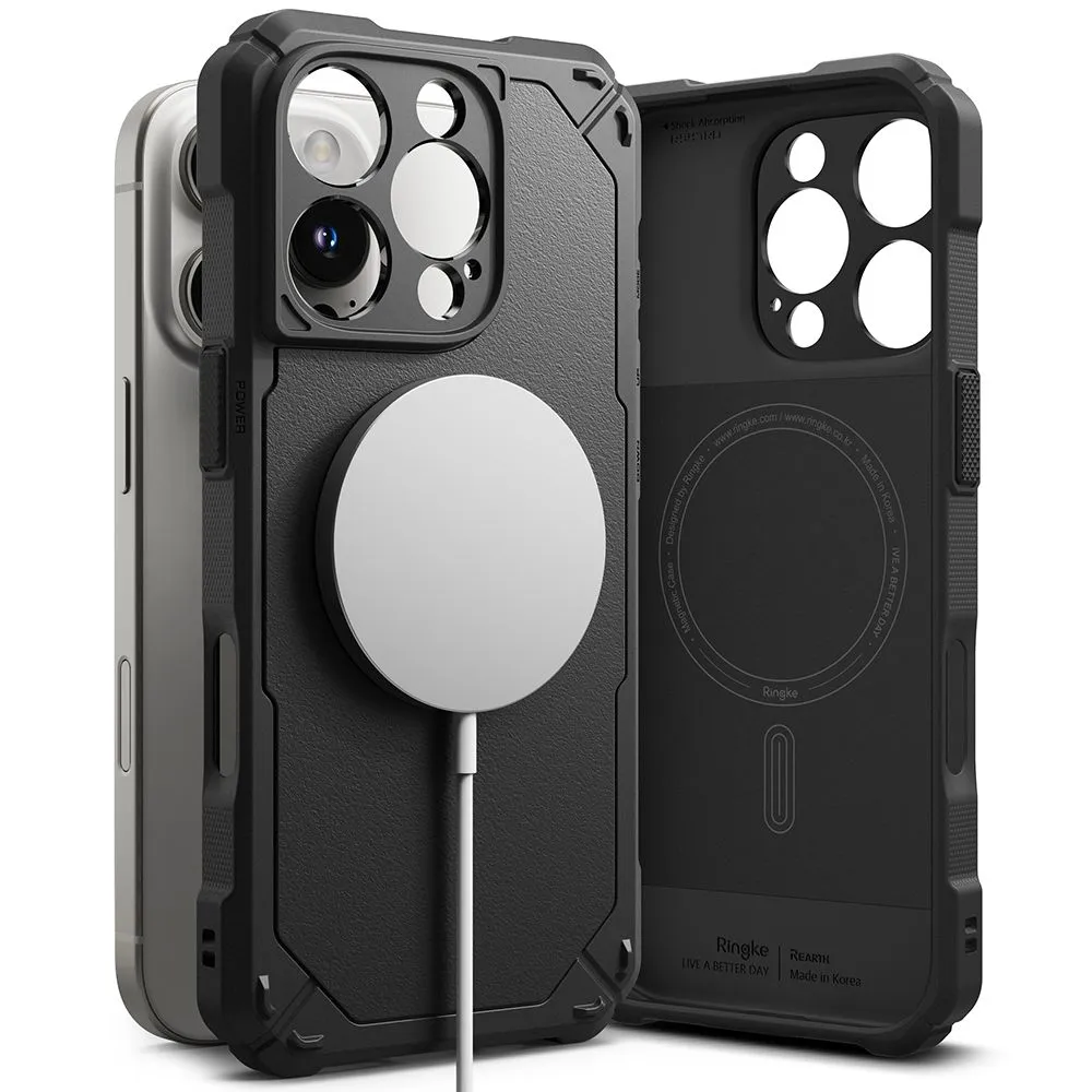 Apple iPhone 16 Pro vāciņš melns RINGKE RUGGED GEAR MAGNETIC MAGSAFE