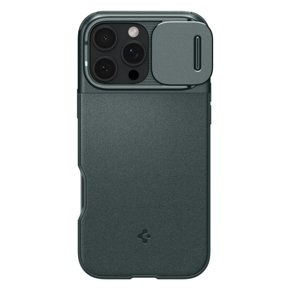 Apple iPhone 16 Pro vāciņš zaļš SPIGEN OPTIK ARMOR MAG MAGSAFE