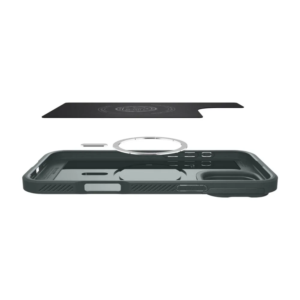 Apple iPhone 16 Pro vāciņš zaļš SPIGEN OPTIK ARMOR MAG MAGSAFE