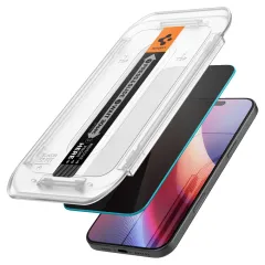 Apple iPhone 16 Pro panssarilasi  SPIGEN GLAS.TR ”EZ FIT” PRIVACY 2-PACK